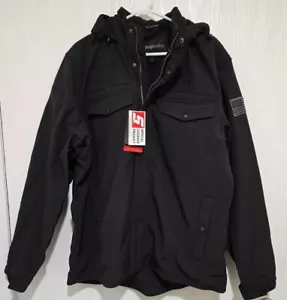 2025 Snap On Tools Mens INSULATED DEATACHABLE/Hood Winter Coat Zip Up Jacket NEW - Picture 1 of 12
