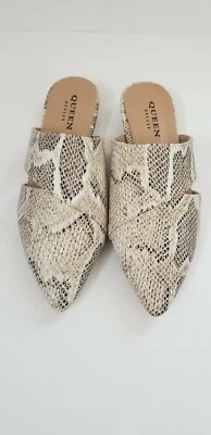 Zapatos Queen George Pennie Mules Estampado Serpiente Tallas 6, 6.5 Foto 1 de 4