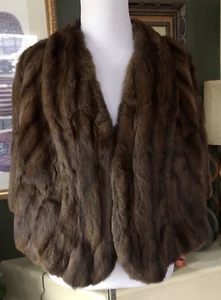 BEAUTIFUL! Vintage Shepard's Schnectady NY Mink Cape Wrap Shawl - Picture 1 of 8