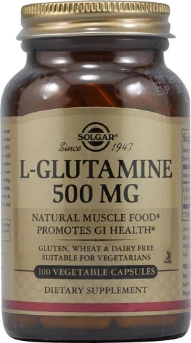 L-Glutamina, 500 mg, 100 Cápsulas Vegetales Foto 1 de 1