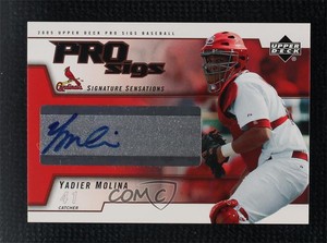 2005 Upper Deck Pro Sigs Signature Sensations Yadier Molina #SS-YM Auto