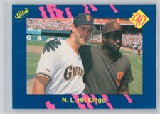 1990 CLASSIC BLUE #87 WILL CLARK / TONY GWYNN  GIANTS / PADRES