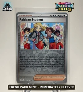 Paldean Student 085/091 Holo Inverso Pokémon Destinos Paldean COMO NUEVO ENVIADO HOY - Imagen 1 de 2