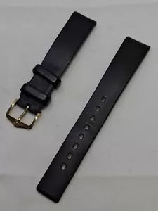 18mm Hirsch Rubber Watch Strap BAND BUCKLE vintage #x5 - Picture 1 of 7