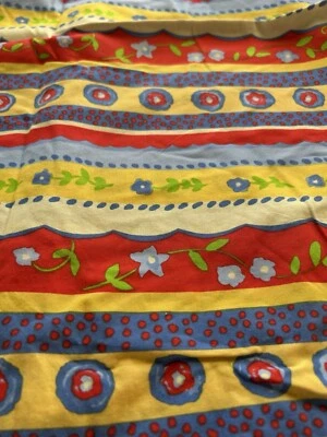 Tela Sasparilla Kimberly Hodges Free Spirit Rojo Amarillo Azul Algodón Primario F54 Foto 1 de 4