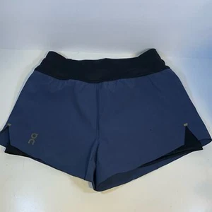 Run On Clouds Running Shorts Women’s Size XS, Color Denim/Black - Picture 1 of 6