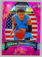 RJ Hampton RC 2020-21 Prizm Draft Picks Pink Ice Global Prospects Rookie Card 99