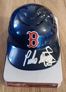 Pedro Martinez Signed Boston Red Sox Mini Batting Helmet HOF LEGEND RAD - Picture 1 of 2