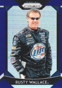 2019 Panini Prizm NASCAR Racing Prizm Blue #50 Rusty Wallace /75