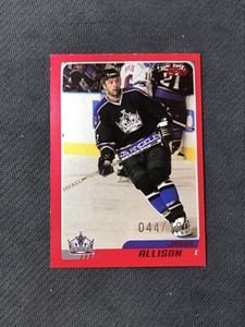 2003-04 TOPPS JASON ALLISON RARE RED PARALLEL #ed 44/100