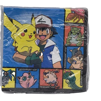 Pokemon Gotta Catch'em Birthday Party Supplies Party Beverage New Factory Sealed - Image 1 of 2