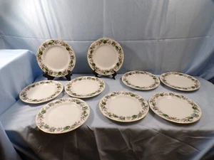 Set of 9 Jyoto - Made in Occupied Japan - Regalia Bread & Butter Plates - Picture 1 of 9