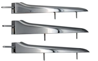 Lanzas laterales Corvette 1958-1961 - Juego de 6 con herrajes de montaje y soportes - Nuevo Foto 1 de 4