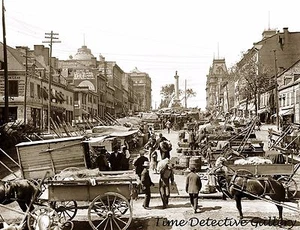 Plaza Jacques Cartier, Montreal, Canadá - 1900 - Impresión fotográfica histórica - Imagen 1 de 1