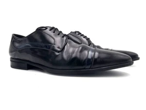 Dolce & Gabbana Black Leather Derby Men's Shoes US 10 EU 43 - Picture 1 of 9