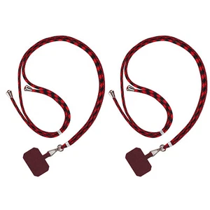 2* Universal Cell Phone Lanyard Case Cover Holder Sling Necklace Strap Neck Cord - Picture 1 of 8