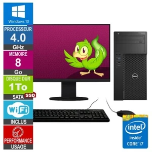 Dell Precision T3620 i7-6700 4GHz 8Go/1To SSD Wifi W10 + Ecran 27 - Photo 1/1