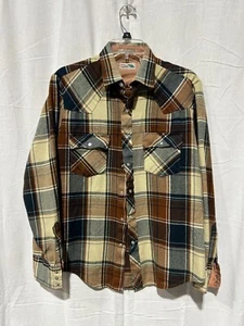 Vtg Pine Grove Pearl Snap Flannel M - Picture 1 of 5
