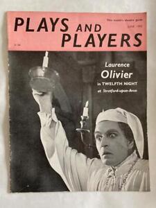 PLAYS & PLAYERS 1955 OLIVIER TWELFTH NIGHT Theatre Magazine ACTORS SCENES