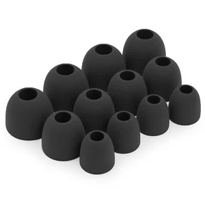 12 x Silikon Ohrhörer Gummi Tipps Für B&O EQ, H3, H5, E4, E6, E8 Ohrhörer - Picture 1 of 5