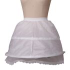 Crinoline Underskirt Petticoat Cage White Half Slips For Women Gown Costume