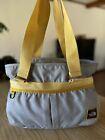 north face gray & yellow nylon hicking shoulder bag ( See pics for details )