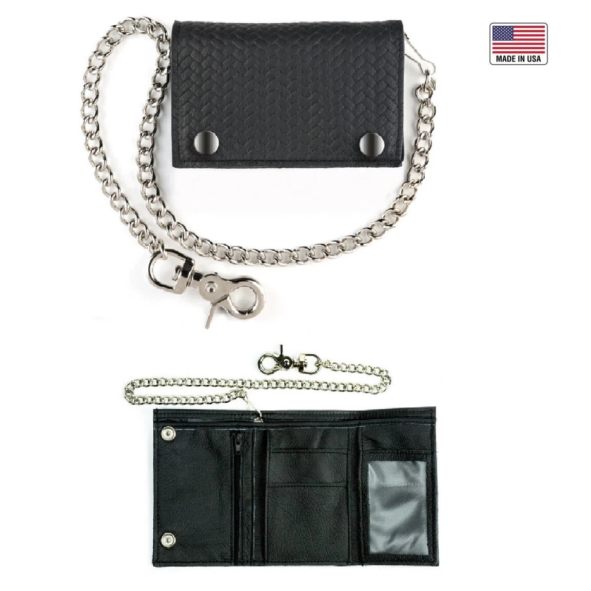 Portafoglio Sottile Da Uomo In Pelle Color Cuoio Brunita - Foto 11