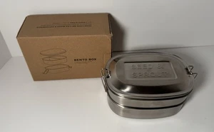 Seed & Sprout Metal Double Layer Bento Box New In Box!! RARE! - Picture 1 of 11