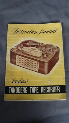 Tandberg Radio Cinta Grabadora Manual de Instrucciones Modelo 3 B Foto 1 de 4