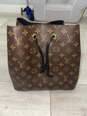 LOUIS VUITTON Neo Noe наплечная сумка монограмма коричневый черный б/у женщин LV - Изображение 1 из 4