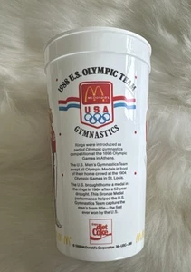 Vintage McDonalds 1988 USA Olympic Gymnastics Team Plastic Collectible Promo Cup - Picture 1 of 3