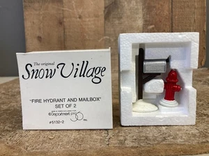 Dept 56 Snow Village, "FIRE HYDRANT AND MAILBOX,"  5132-2 - Picture 1 of 4
