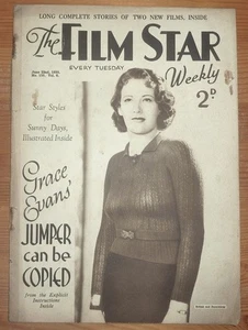 THE FILM STAR WEEKLY No 135 Vol 6 22ND JUNE 1935 GRACE EVANS COVER LEW AYRES - Picture 1 of 15