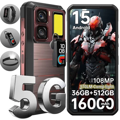 OUKITEL WP300 Smartphone 5G 36GB+512GB Handy Android 15 16000mAh 6.8 Zoll AI/NFC