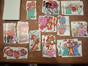 Vintage Alvin & The Chipmunks Chipettes Simon Theodore Valentine's Cards 1987 - Bild 1 von 8