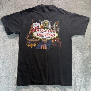Camiseta De Colección Harley Davidson Mediana Las Vegas Nevada 2003 Y2K Motociclista Hecha en EE. UU. - Imagen 1 de 11