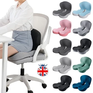 Memory Foam Car Seat Cushion with Lumbar Support for Car Truck Desk Gaming Chair - Picture 1 of 49
