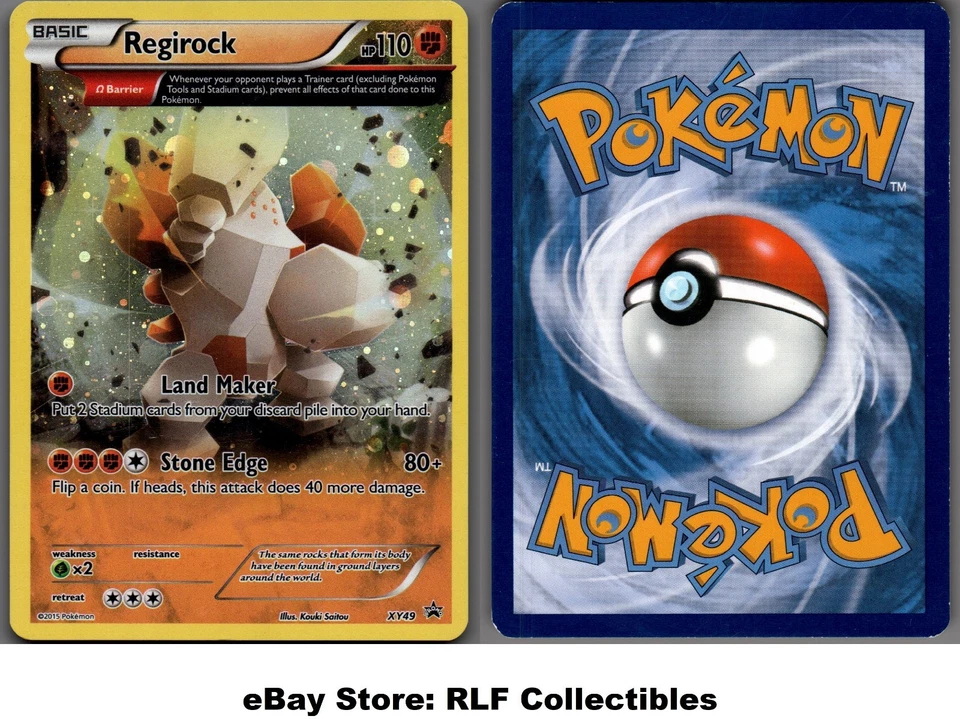 2015 Pokemon, XY Promos, #XY49 Regirock, Holo Black Star Promo - Image 1 of 1