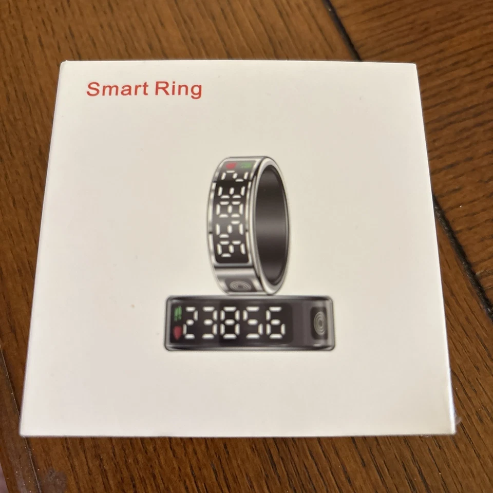 JRing Smart Ring Herzfrequenzmessgerät Blutdrucktracker Größe 13 - Bild 1 von 4