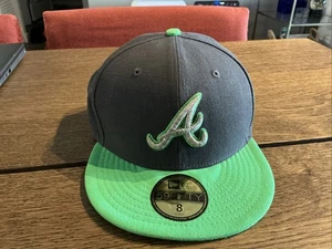 Cappello New Era Atlanta Braves 59Fifty aderente verde metallizzato-grigio - taglia 8 - Foto 1 di 22