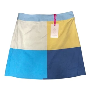 Julie Brown Colorblock Mini Skirt size 4 NEW - Picture 1 of 9