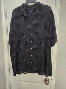 Croft & Barrow Button Down Herren Hemd - Schwarz 3XLT - Bild 1 von 3