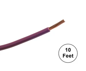 A10-07-10 10FT 10AWG VIOLET Stranded Automotive Hook Up 50V Wire ~ 80C J1128 - Picture 1 of 1