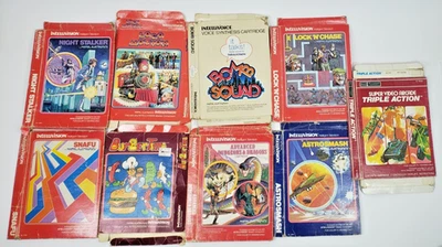 Lot of 9 Intellivision Empty Flat Game Boxes (Boxes only) - Image 1 of 4