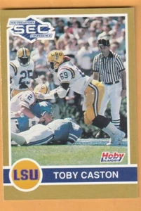 Toby Caston LSU Tigers 1991 Hoby SEC Stars #216 Monroe Louisiana - Imagen 1 de 2