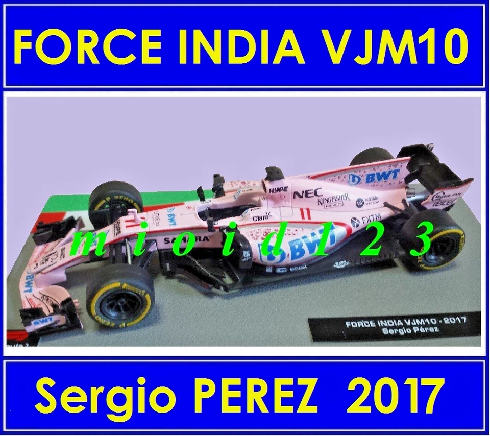 F1 2017 - FORCE INDIA VJM10 MERCEDES : Sergio PEREZ - 1/43 - Die-cast - Immagine 1 di 1