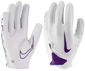 Nike Erwachsene Vapor Jet 7.0 Fußballhandschuhe weiß-lila Größe SMALL - Bild 1 von 2