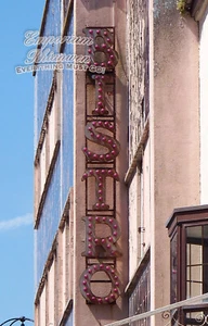 OLD PHOTO PRINT Rhyl BISTRO Night Club Sign CLOSED DOWN demolished size 8x6 inch - Picture 1 of 1
