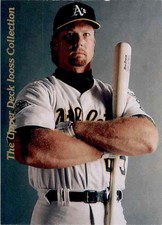 1993 UPPER DECK IOOSS COLLECTION JUMBO MARK MCGWIRE(J)10=14 #WI3