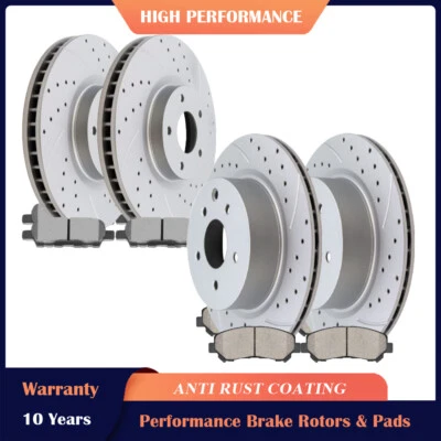 Передние задние тормозные диски дисковые керамические колодки для Nissan Maxima 2009-2014 2016-2019 годов выпуска - Изображение 1 из 4